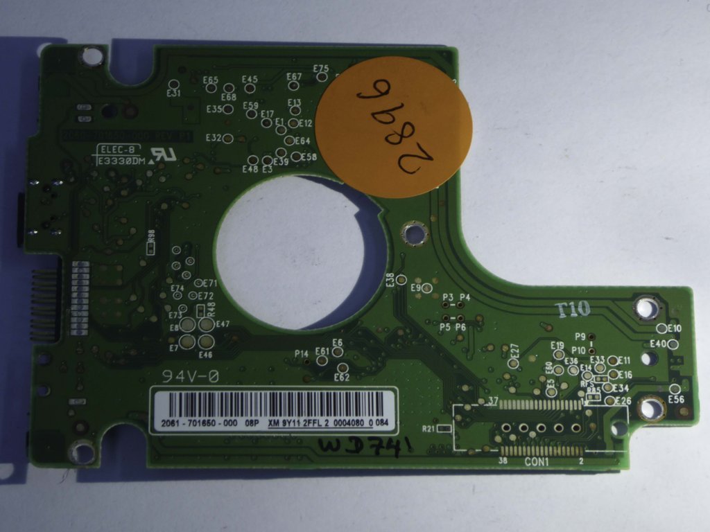 Western Digital WD3200BMVV-11A1PS0 2060-701650-000 REV P1  PCB for Sale