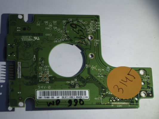 Western Digital WD3200BMVV-11A1PS0 2060-701650-000 REV P1  PCB for Sale