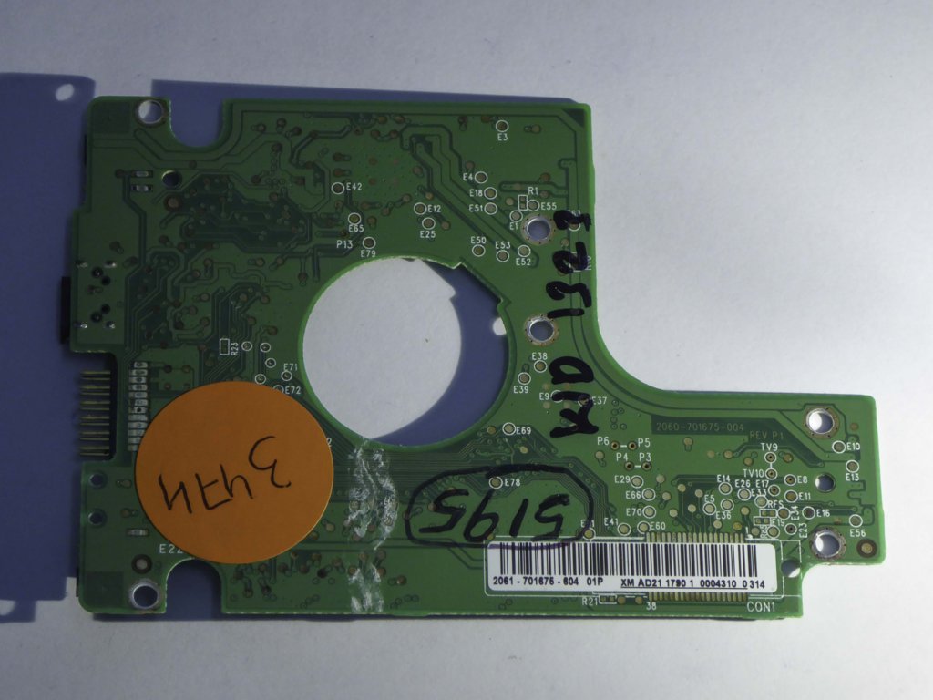 Western Digital WD3200BMVV 2060-701675-004 REV P1  PCB for Sale