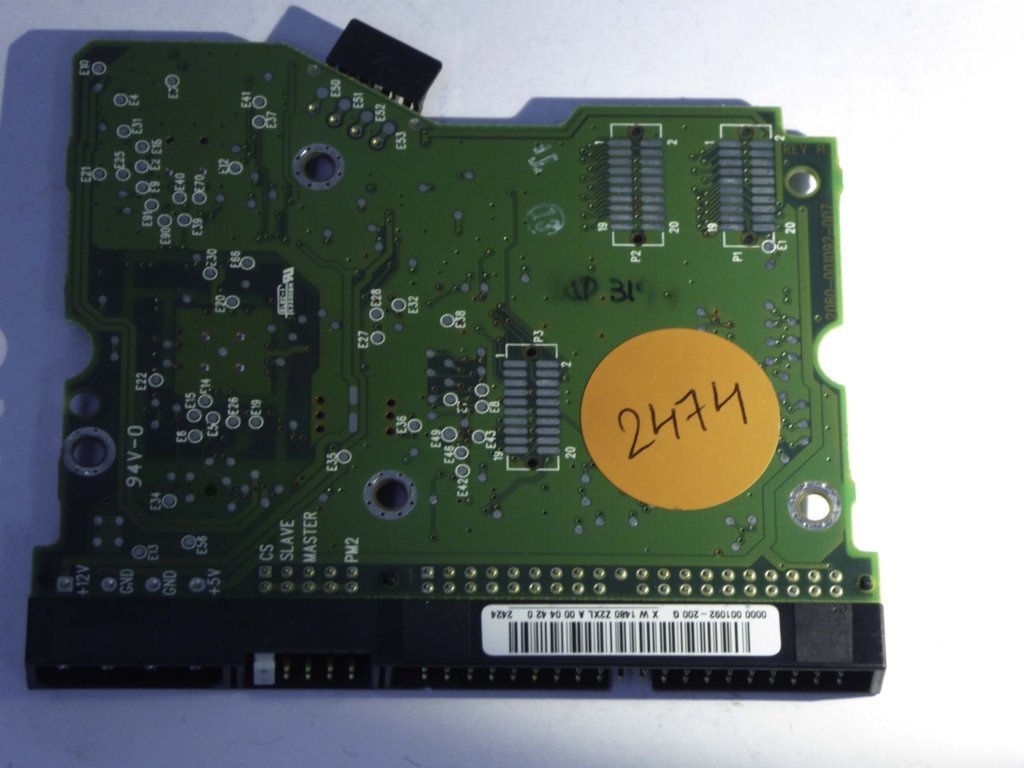 Western Digital WD400 2060-001092-007 REV A  PCB for Sale