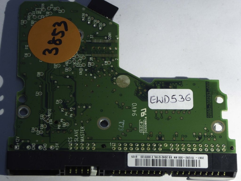 Western Digital WD400BB-23JHC0 2060-701292-000 Rev A  PCB for Sale
