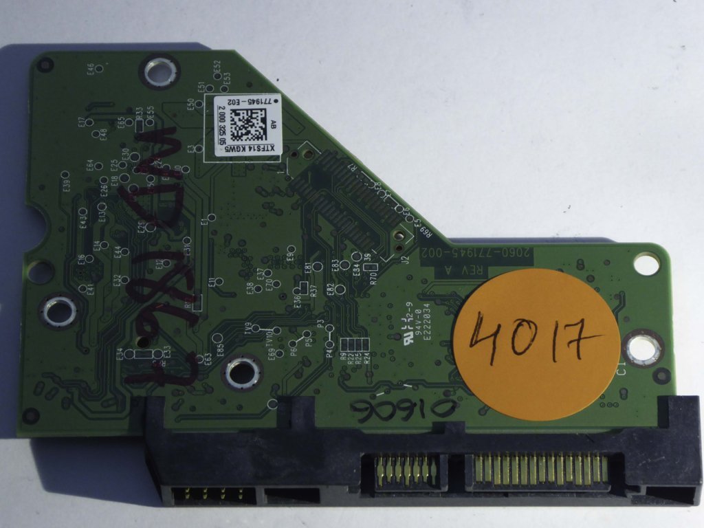 Western Digital WD40EZRX-00SPEB0 2060-771945-002 REV A  PCB for Sale