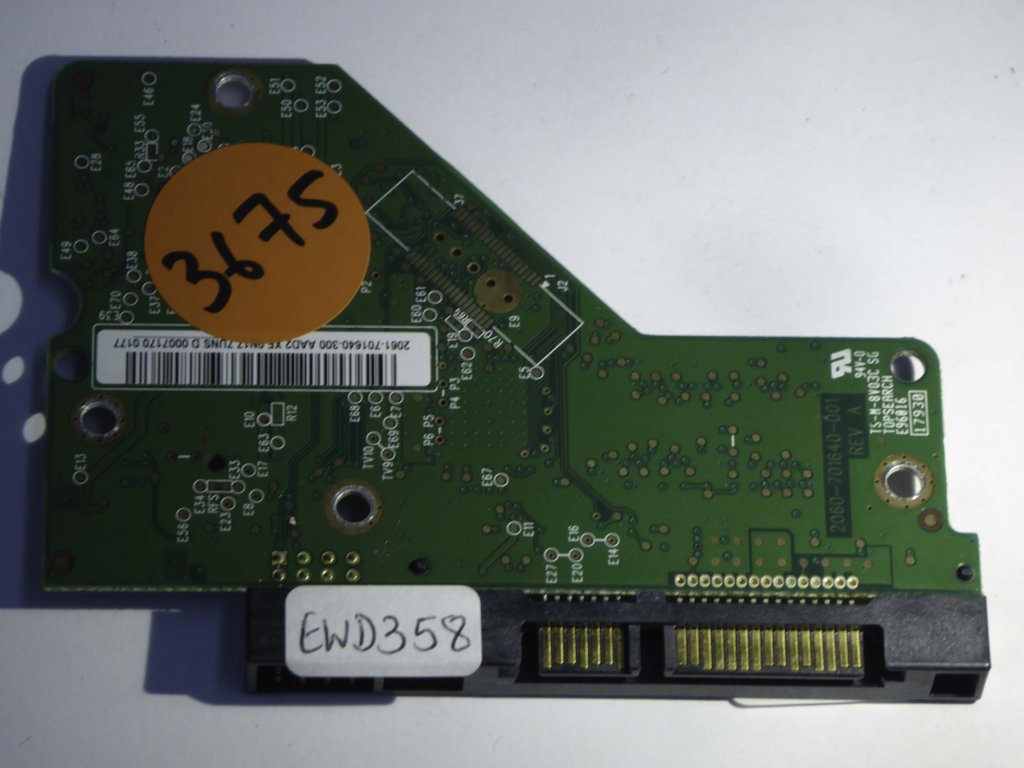 Western Digital WD5000AADS-00S9B0 2060-701640-001 REV A  PCB for Sale