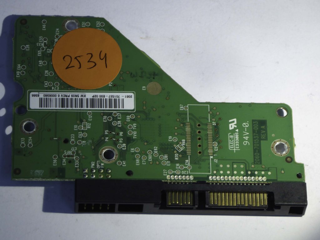 Western Digital WD5000AAKS-00A7B0 2060-701537-003 REV A  PCB for Sale