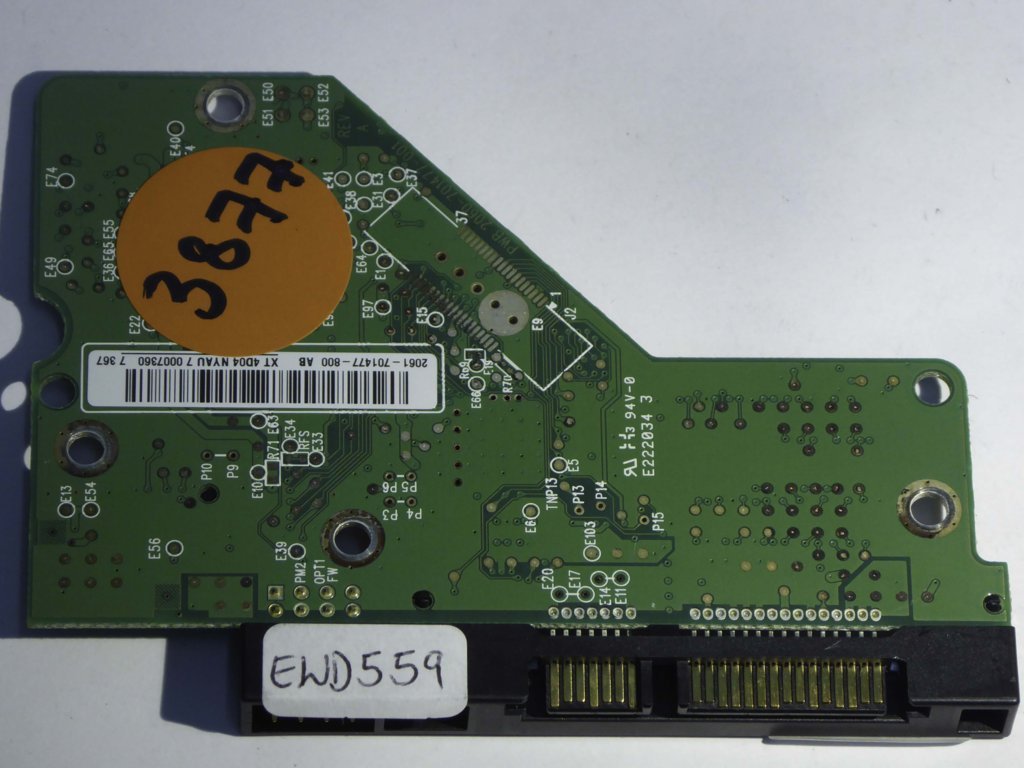 Western Digital WD5000AAKS-00TMA0 2060-701477-001 REV A  PCB for Sale