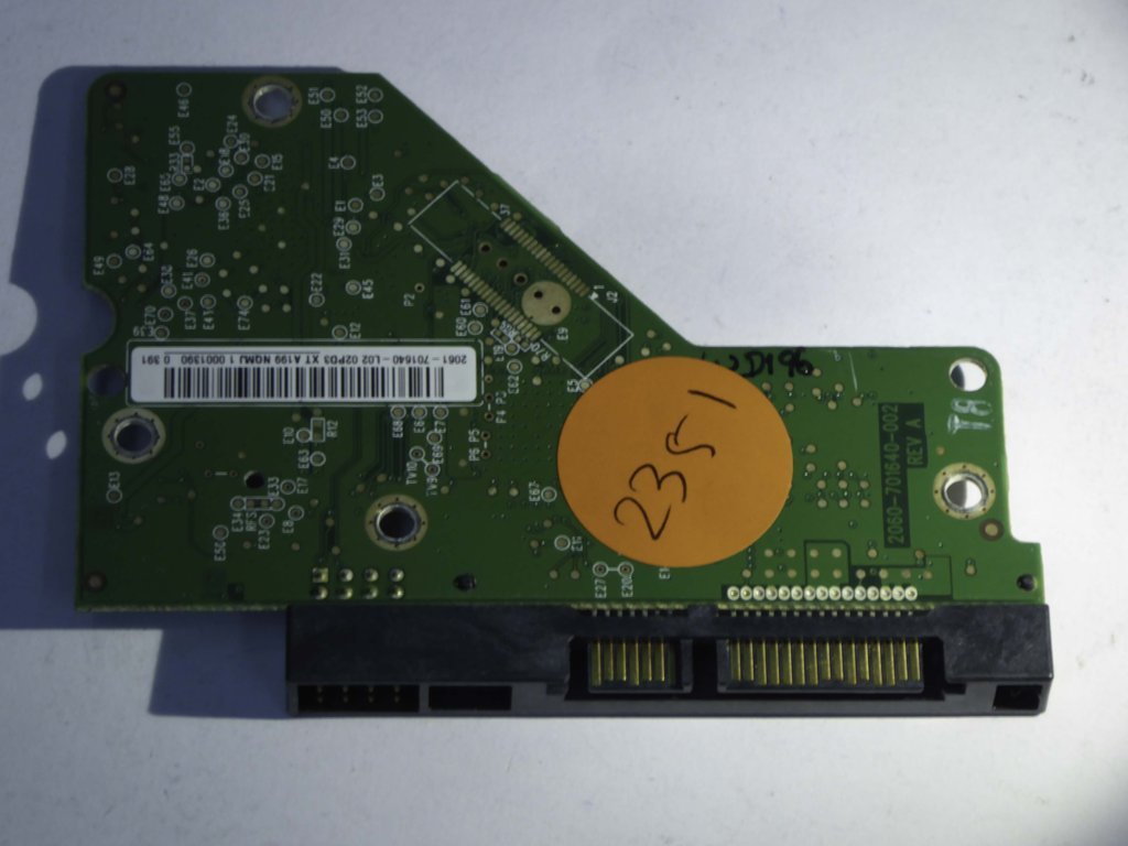 Western Digital WD5000AAKS-75V0A0 2060-701640-002 REV A  PCB for Sale