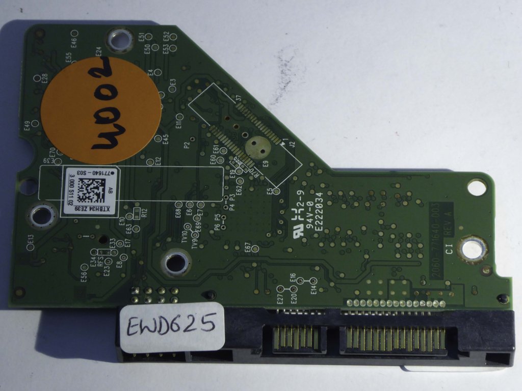 Western Digital WD5000AAKX-003CA0 2060-771640-003 REV A  PCB for Sale