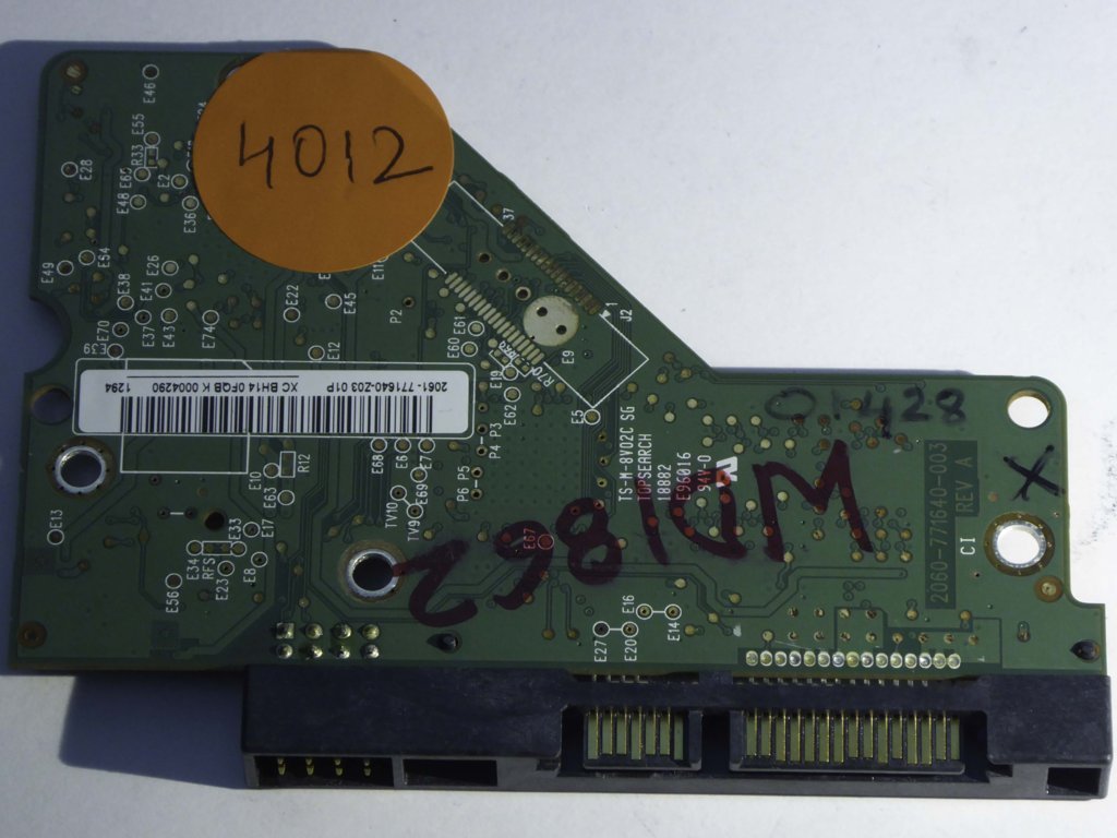 Western Digital WD5000AAKX-083CA0 2060-771640-003 REV A  PCB for Sale
