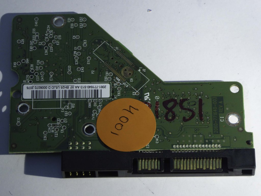 Western Digital WD5000AAKX-083CA1 2060-771640-003 REV A  PCB for Sale