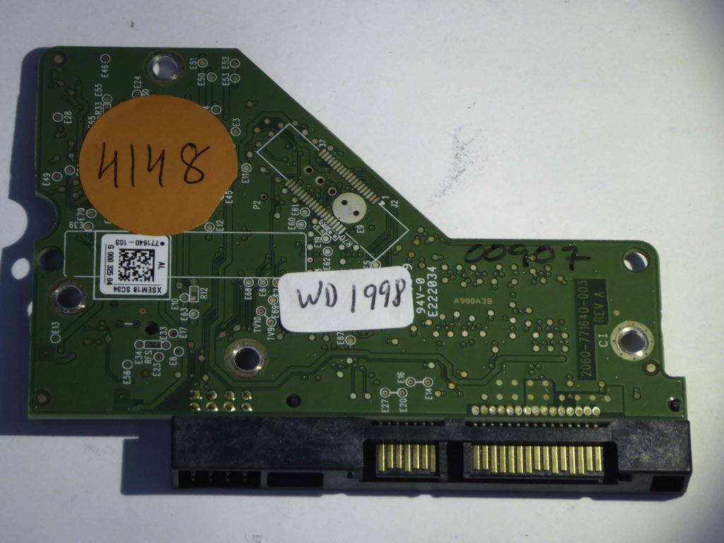 Western Digital WD5000AAKX-08U6AA0 2060-771640-003 REV A  PCB for Sale