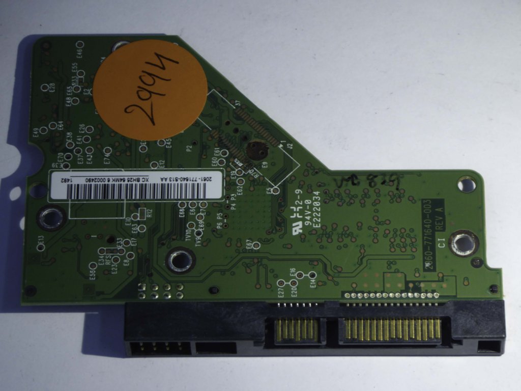 Western Digital WD5000AAKX-603CA0 2060-771640-003 REV A  PCB for Sale