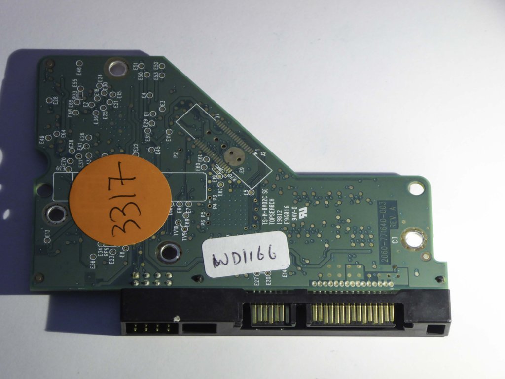 Western Digital WD5000AAKX-60U6AA0 2060-771640-003 REV A  PCB for Sale