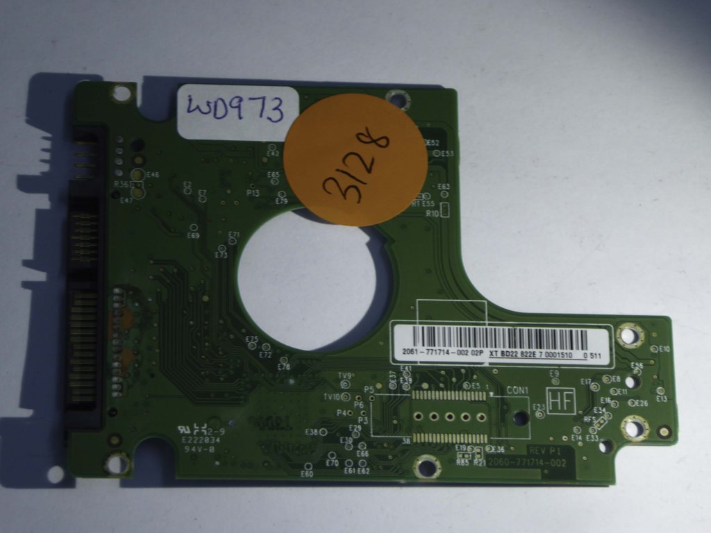 Western Digital WD5000BEKT-60KA9T0 2060-771714-002 REV P1  PCB for Sale