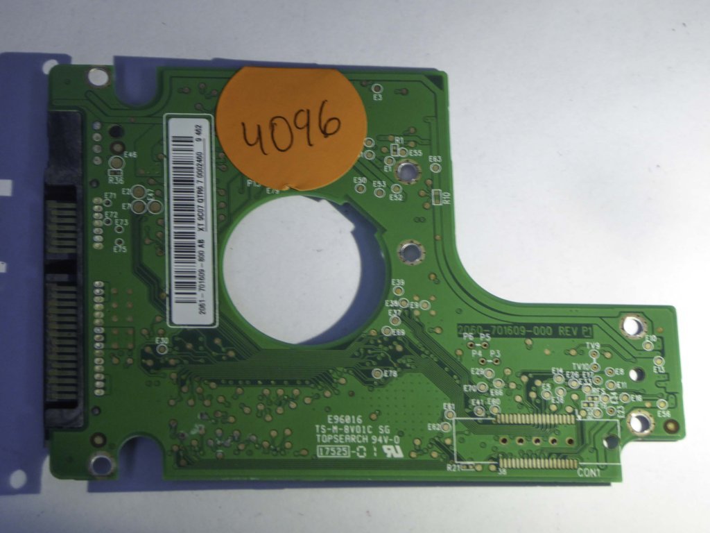 Western Digital WD5000BEVT-00A03T0 2060-701609-000 REV P1  PCB for Sale
