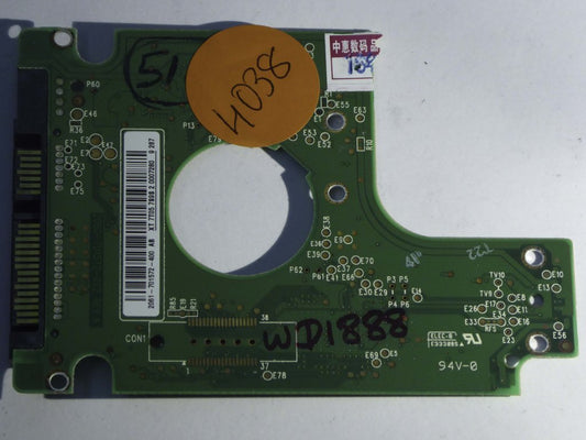 Western Digital WD5000BEVT-00ZAT0 2060-701572-002 REV A  PCB for Sale