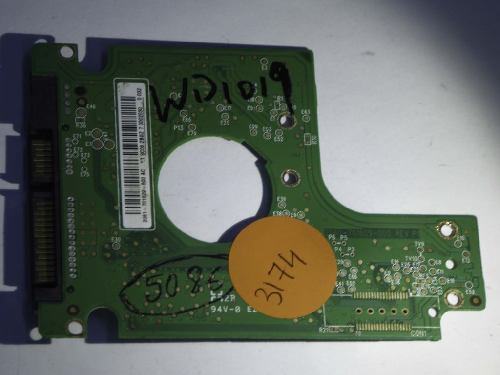 Western Digital WD5000BEVT-11A03T0 2060-701609-000 REV P1  PCB for Sale