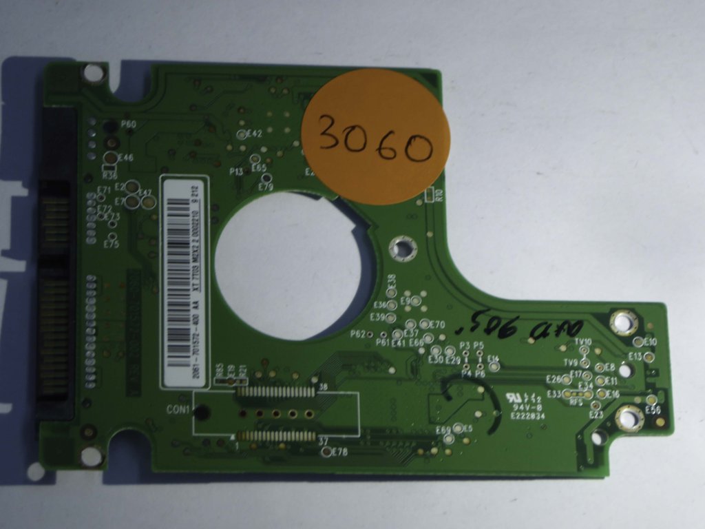 Western Digital WD5000BEVT-11ZAT0 2060-701572-002 REV A  PCB for Sale