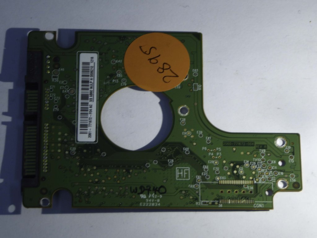 Western Digital WD5000BEVT-60A0RT0 2060-771672-004 REV A  PCB for Sale
