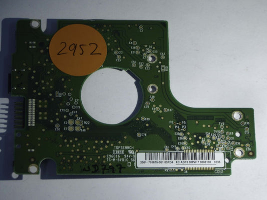 Western Digital WD5000BMVV-11A1CS0 2060-701675-001 REV P1  PCB for Sale