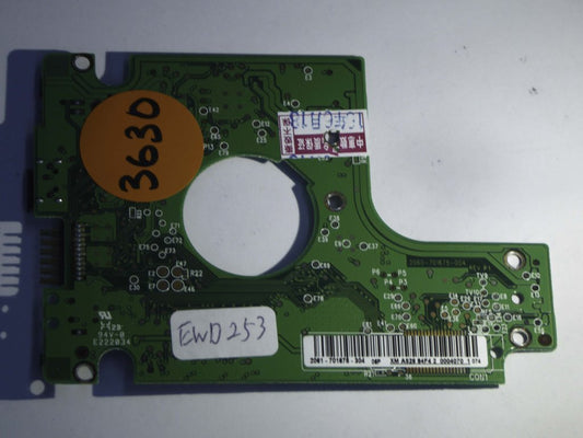 Western Digital WD5000BMVV-11GNWS0 2060-701675-004 REV P1  PCB for Sale