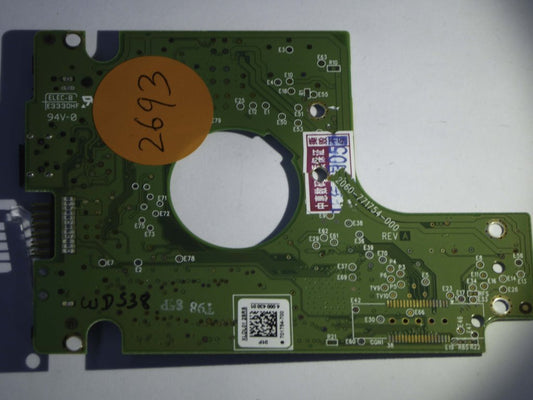 Western Digital WD5000BMVV-11SXZS1 2060-771754-000 REV A  PCB for Sale