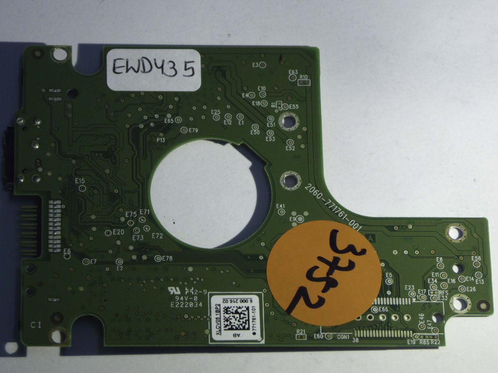 Western Digital WD5000BMVW-11AMCS2 2060-771761-001 REV A  PCB for Sale