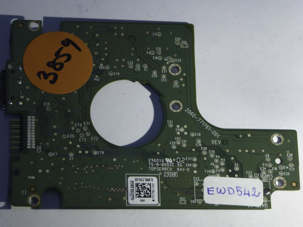 Western Digital WD5000BMVW-11AMCS2 2060-771761-001 REV A  PCB for Sale