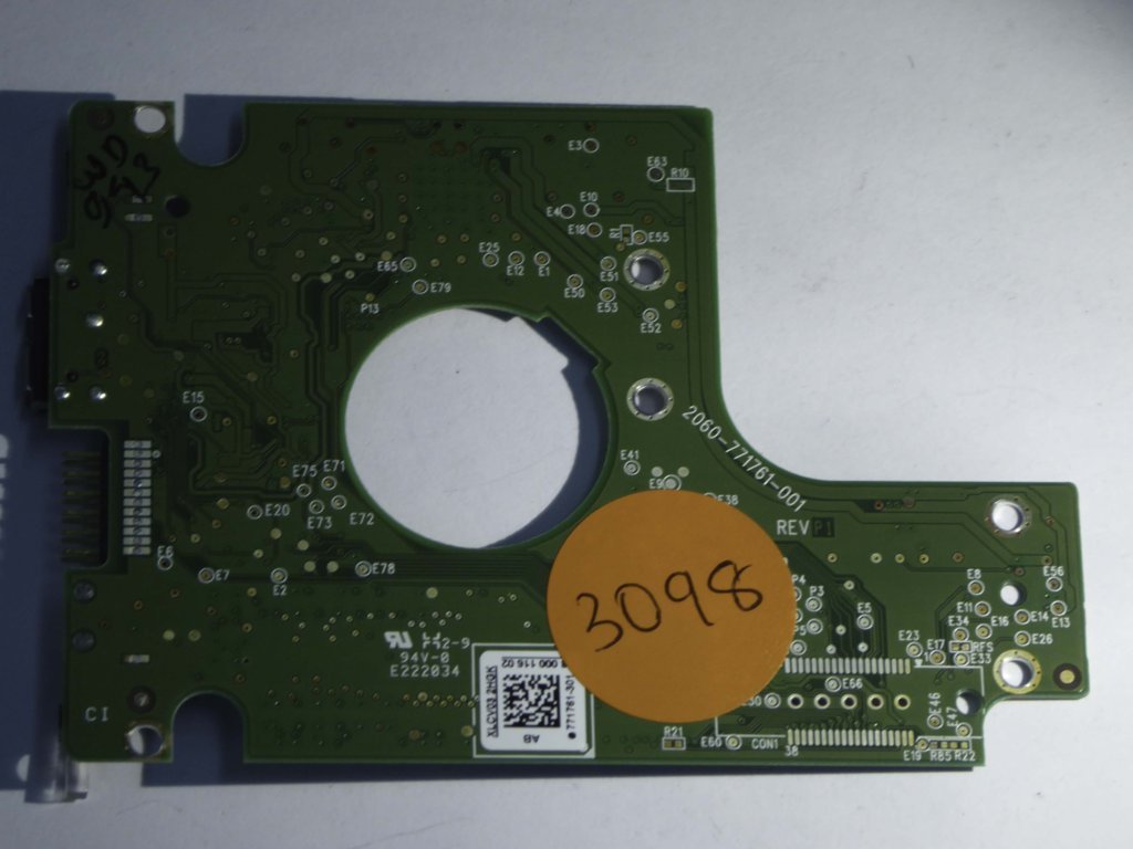 Western Digital WD5000BMVW-11AMCS2 2060-771761-001 REV P1  PCB for Sale