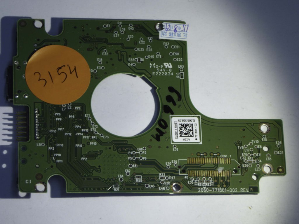 Western Digital WD5000BMVW Disque Dur PCB | HDDZone ançais