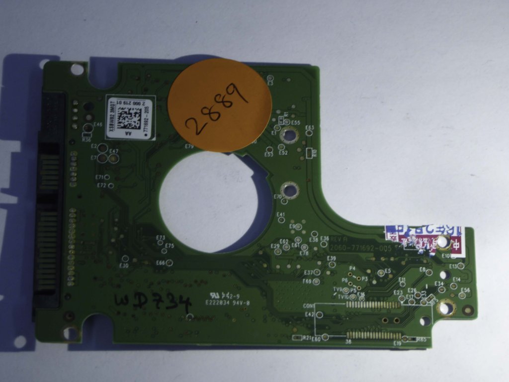Western Digital WD5000BPVT-22HXZT1 2060-771692-005 REV A  PCB for Sale