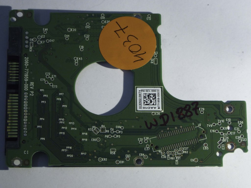 Western Digital WD5000LMVW-11VEDS3 2060-771959-000 REV P2  PCB for Sale