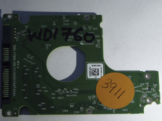Western Digital WD5000LPVX-22V0TT0 2060-771959-000 REV A  PCB for Sale
