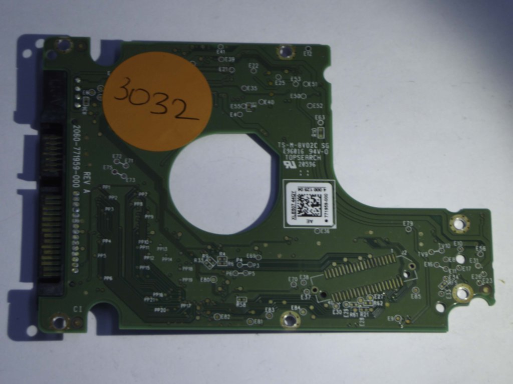 Western Digital WD5000LPVX-60V0TT0 2060-771959-000 REV A  PCB for Sale