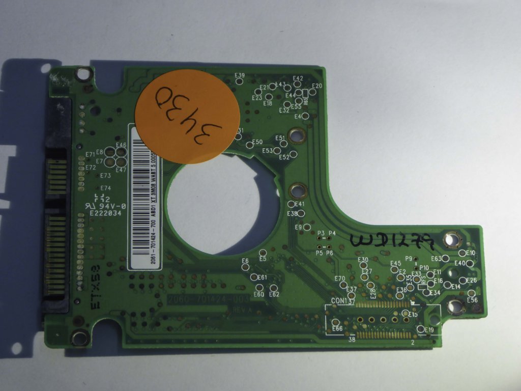 Western Digital WD600BEVS-07LAT0 2060-701424-003 REV A  PCB for Sale