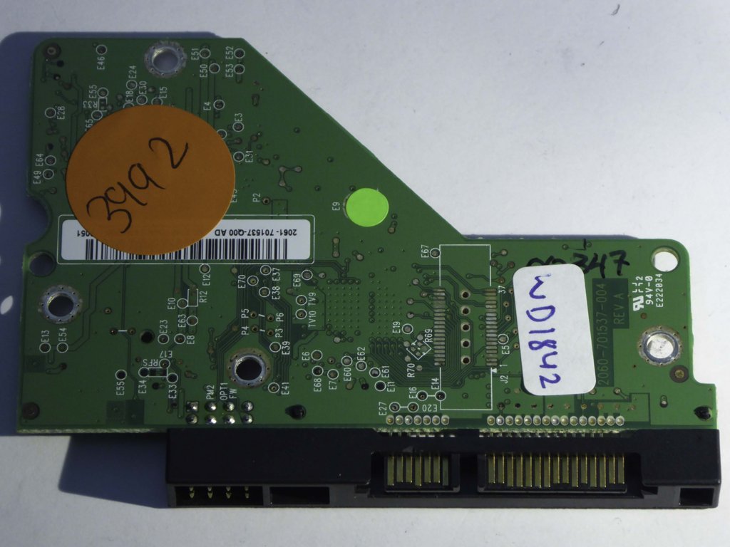 Western Digital WD6400AAVS-00G9B0 2060-701537-004 REV A  PCB for Sale