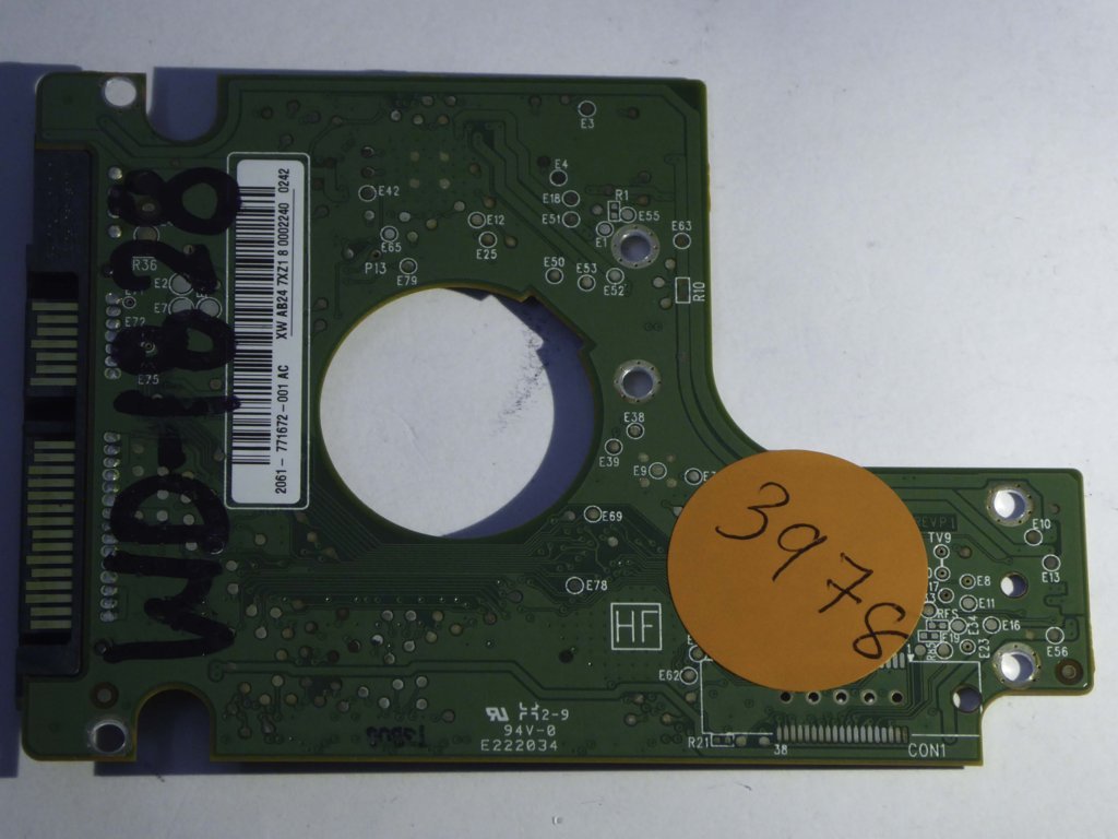 Western Digital WD6400BEVT 2060-771672-001 REV P1  PCB for Sale