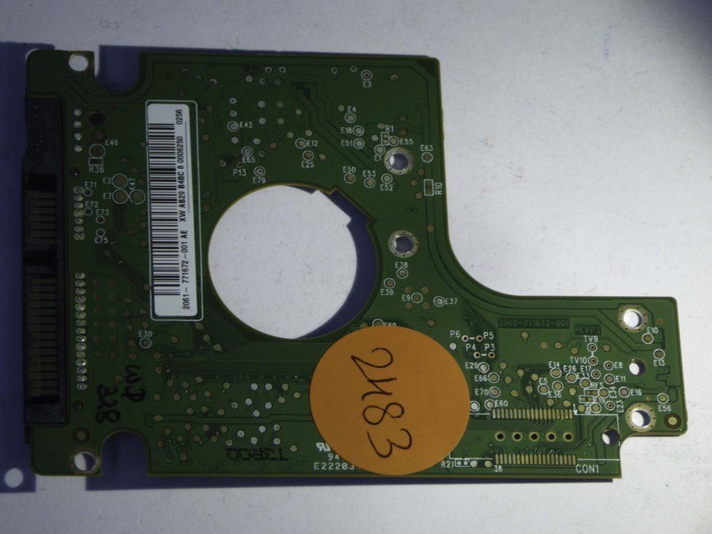 Western Digital WD6400BEVT-60A0RT0 2060-771672-001 REV P1  PCB for Sale