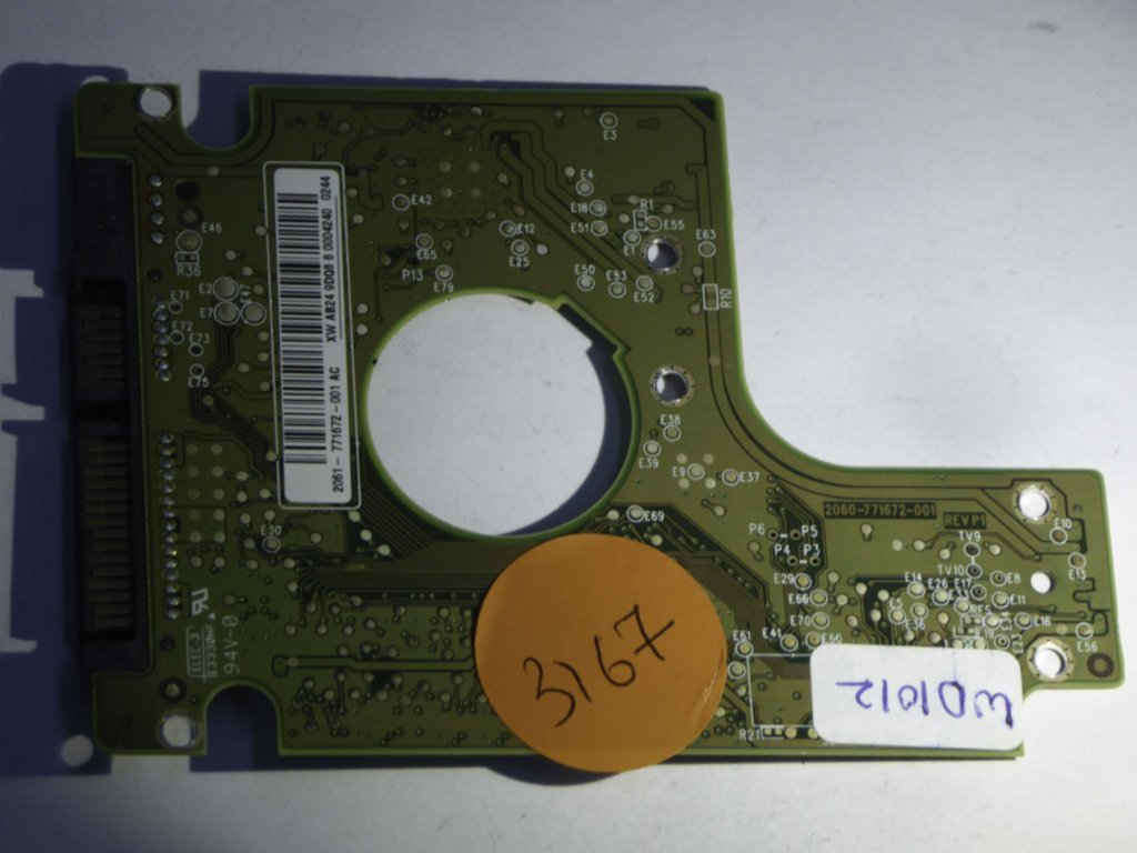 Western Digital WD6400BEVT-60A0RT0 2060-771672-001 REV P1  PCB for Sale