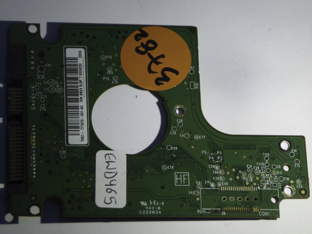 Western Digital WD6400BEVT-60A0RT0 2060-771672-001 REV P1  PCB for Sale