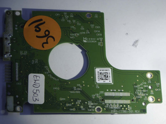 Western Digital WD7500BMVW-11AJGS1 2060-771961-001 REV A  PCB for Sale