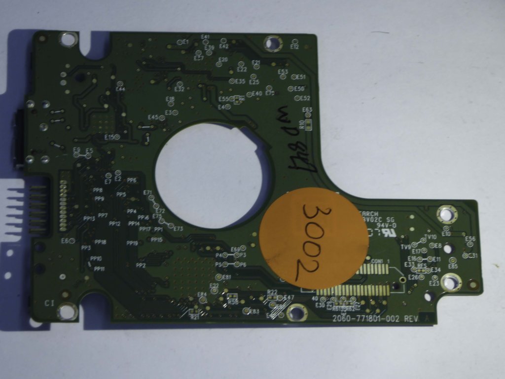 Western Digital WD7500BMVW-11S5XS0 2060-771801-002 REV A  PCB for Sale