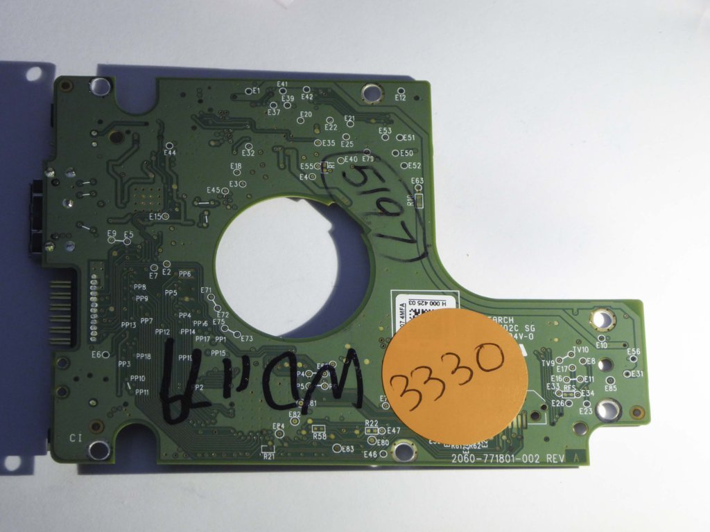 Western Digital WD7500BMVW-11S5XS1 2060-771801-002 REV A  PCB for Sale