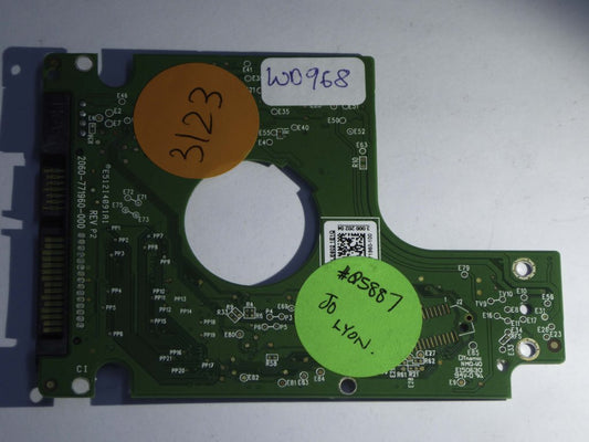 Western Digital WD7500BPVX-60JC3TO 2060-771960-000 REV P2  PCB for Sale
