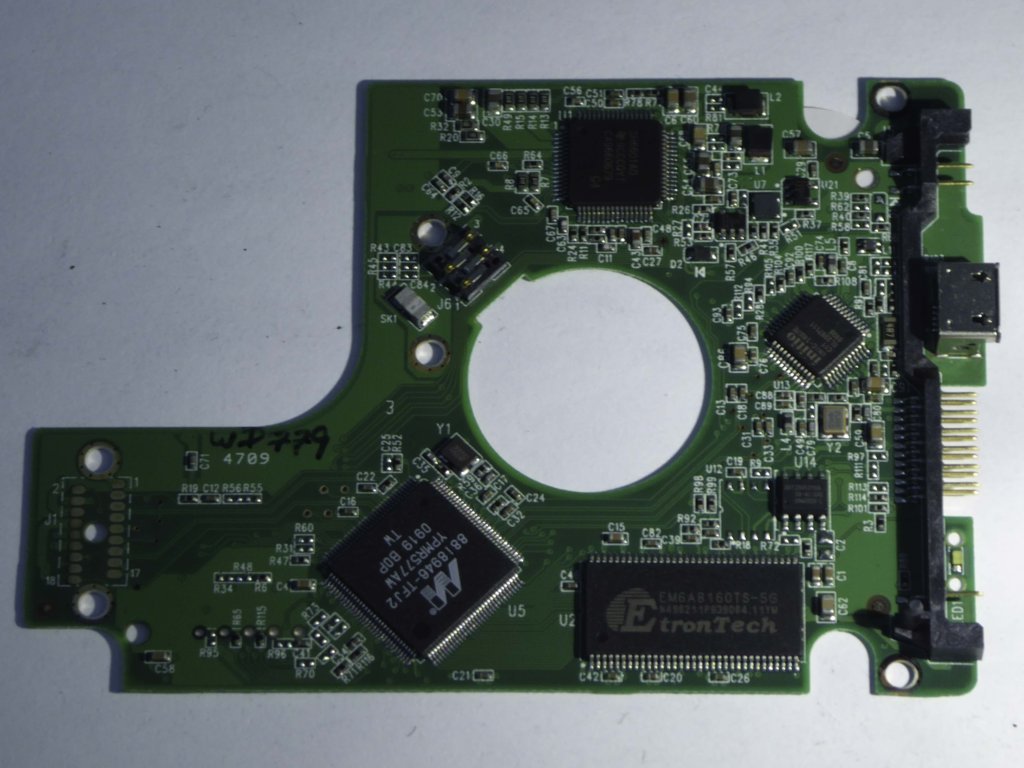 Western Digital WD7500KMVV-11A27S2 2060-701675-001 REV P1  PCB for Sale