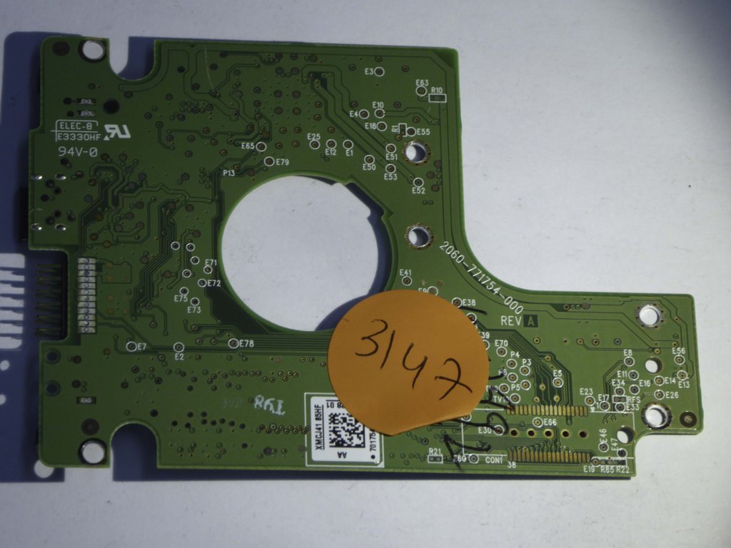 Western Digital WD7500KMVV-11TK7S1 2060-771754-000 REV A  PCB for Sale