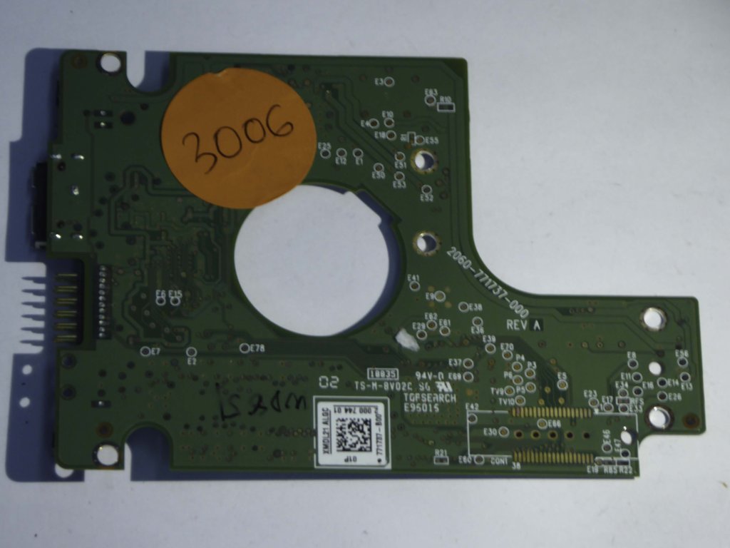 Western Digital WD7500KMVW-11ZSMS1 2060-771737-000 REV A  PCB for Sale