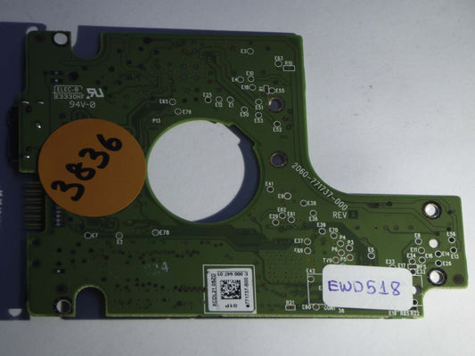 Western Digital WD7500KMVW-11ZSMS1 2060-771737-000 REV A  PCB for Sale