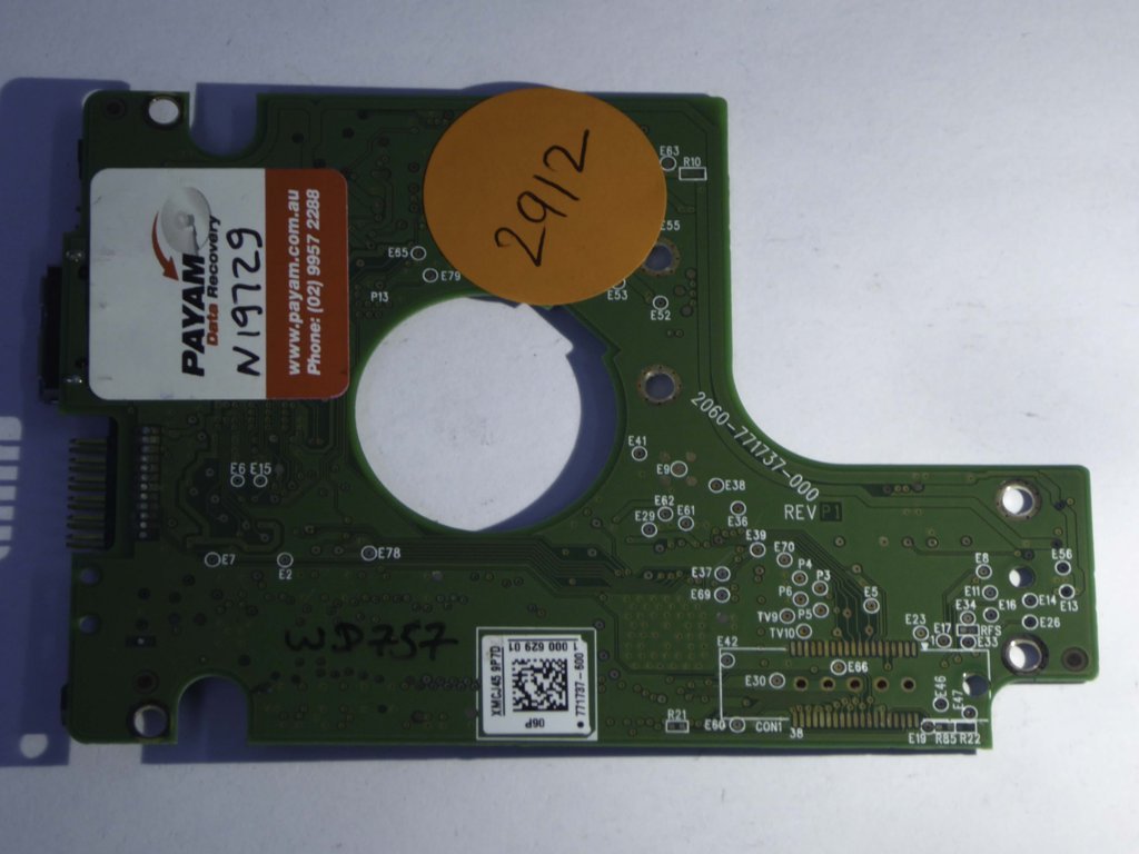 Western Digital WD7500KMVW-11ZSMS1 2060-771737-000 REV P1  PCB for Sale