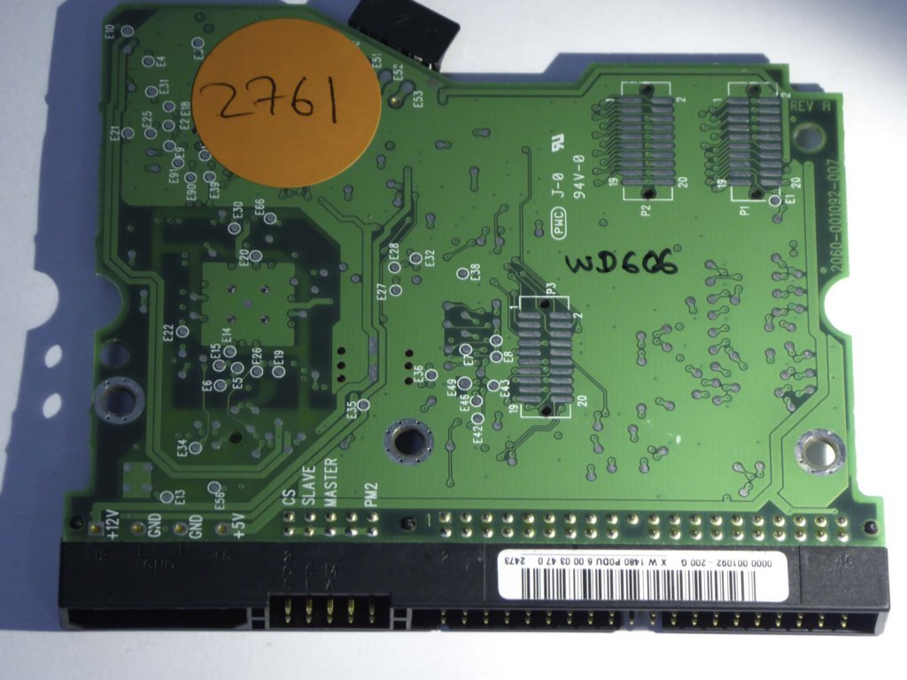 Western Digital WD800BB-00CAA1 2060-001092-007 REV A  PCB for Sale