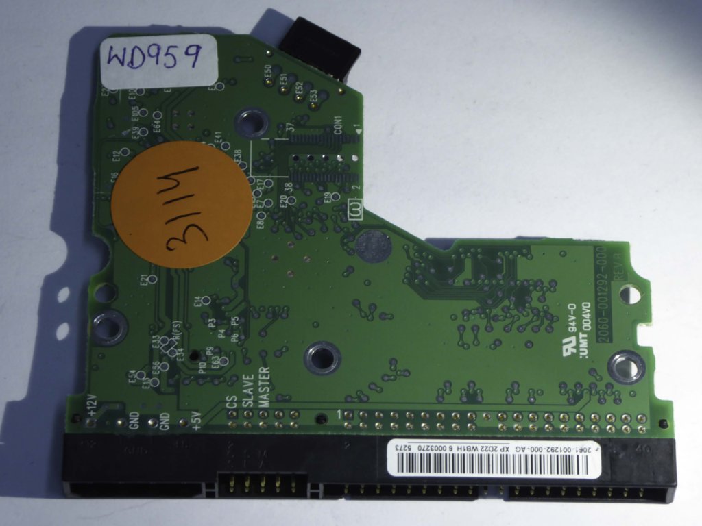 Western Digital WD800BB-00JHA0 2060-001292-000 REV A  PCB for Sale